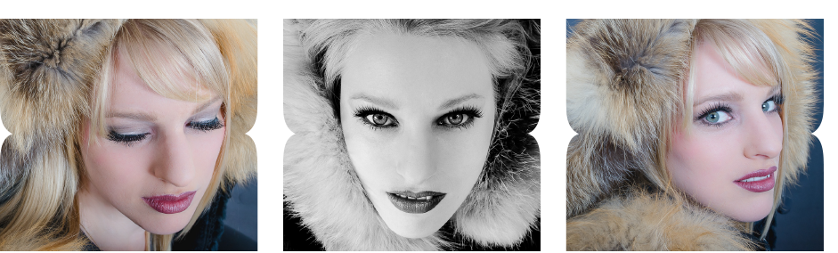 smokey Eyes und rote Lippen