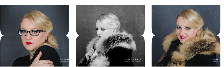 smokey Eyes und rote Lippen
