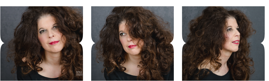 smokey Eyes und rote Lippen