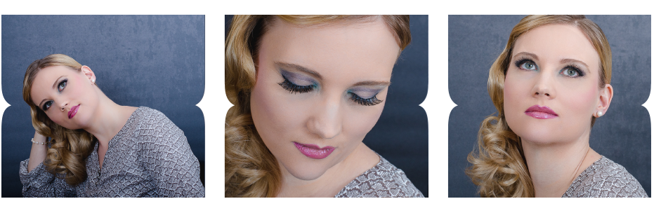 smokey Eyes und rote Lippen