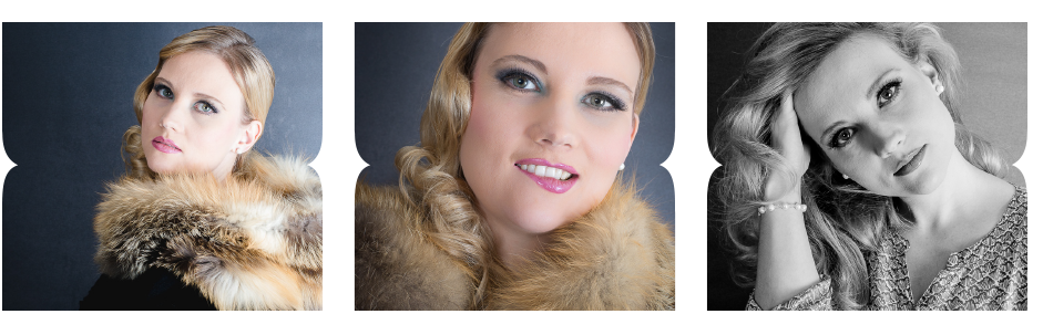 smokey Eyes und rote Lippen